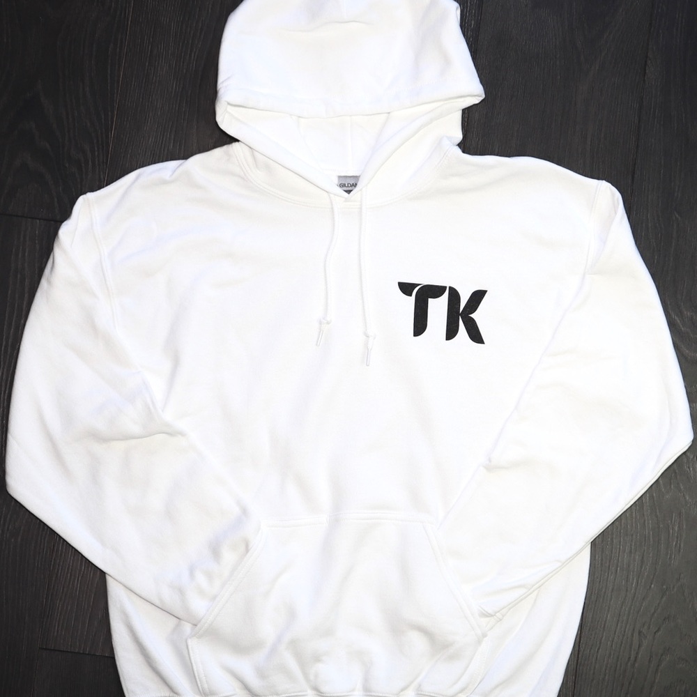 TK MERCH OG BUTTERFLY HOODIE IN WHITE
